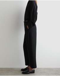 COS - Cropped Wool Barrel-Leg Trousers