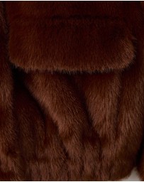M.N.G - Faux-Fur Jacket With Pockets
