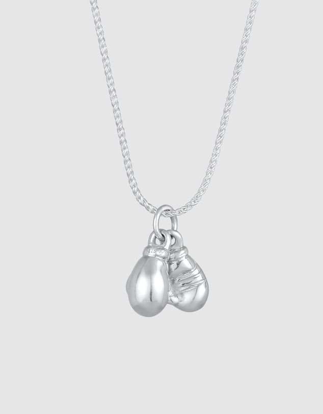 Kuzzoi - ICONIC EXCLUSIVE - Boxing Gloves Pendant Necklace in 925 Sterling Silver