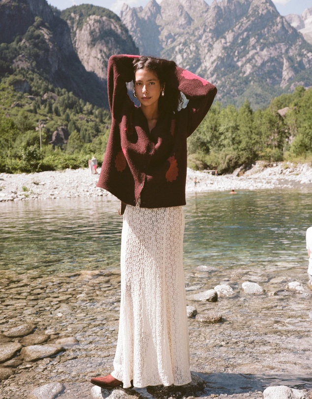 KINGA CSILLA - Tarot Lace Mother Maxi Skirt