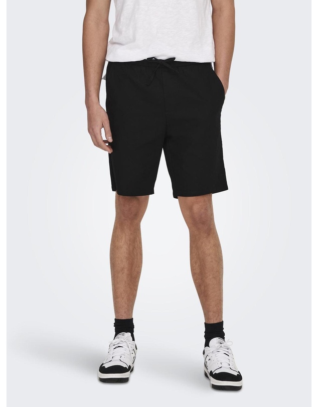 Only & Sons - ONSLINUS Shorts - Black