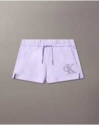 Calvin Klein Jeans - Girls Logo Metallic Shorts