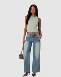 EDIKTED - Standard Ribbed Tank Top