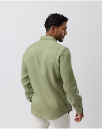 Brooksfield - Linen Casual Long Sleeve