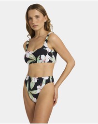 Roxy - Womens Printed Essentials Underwire D Cup Bikini Top