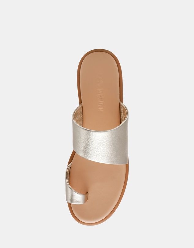 Steve Madden - Zani Gold Leather Sandals
