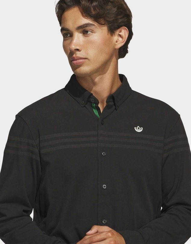 adidas Originals - Originals Twistknit Button Up Polo Shirt Mens