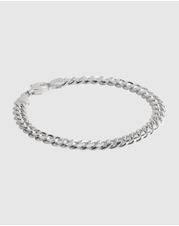 Najo - Cuban Men's Silver Bracelet (21cm)