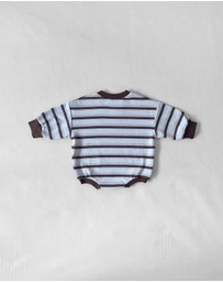 Tiny Trove - Mattie Stripe Cotton Bodysuit - Babies