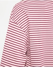 Dazie - Nostalgia Stripe Oversized LS Tee