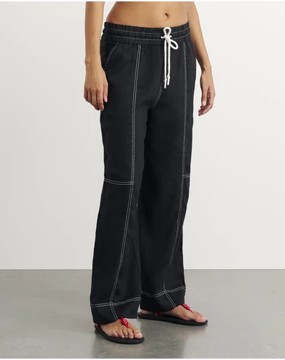 Jag - Sabine Linen Relaxed Leg Pant
