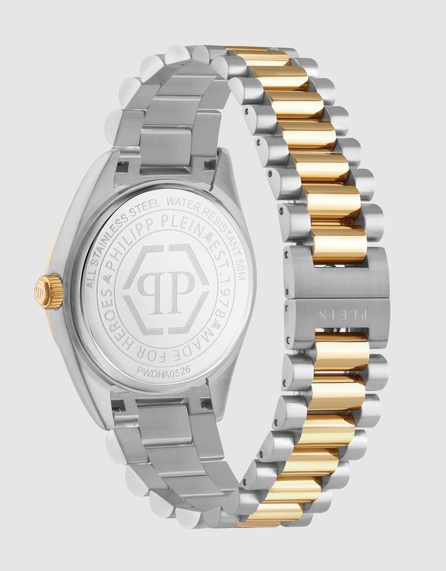 Philipp Plein - Philipp Plein Date Superlative 40mm Green Dial Watch & Gold-Tone Bracelet Gift Set
