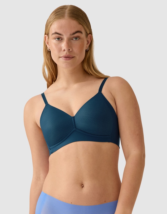 Naturana - Jacquard Lightly-Padded Side Smoothing Wirefree Bra