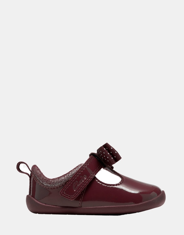 Clarks - Roamer Trim (T) Burgundy Patent