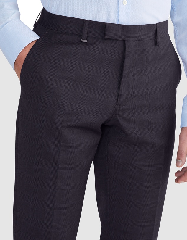 Van Heusen - Wool Tonal Glen Check Suit Pant