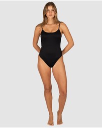 Baku Swimwear - Rococco Minimulist High Leg One Piece Swimsuit