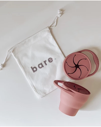 Bare The Label - Collapsible Silicone Snackie Cup