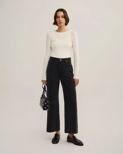 Witchery - Wide Leg Crop Jeans