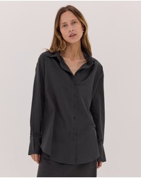 Cloth & Co. - The Split Back Shirt | Carbon