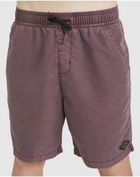 Billabong - Boys 8 to 16 All Day Overdye Layback Boardshorts 16
