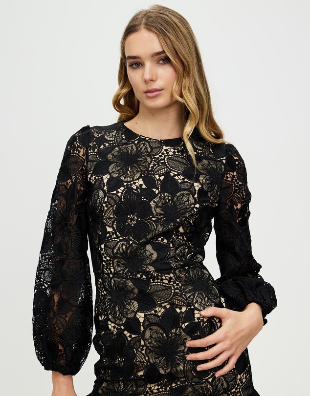 Romance by Honey and Beau - Paris Puff Sleeve Dress