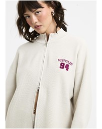 Subtitled - Agnes Rib Double Zip Through Jacket