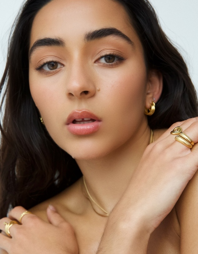 HOUSE OF SLANI - Eudora Ribbed Gold Ring