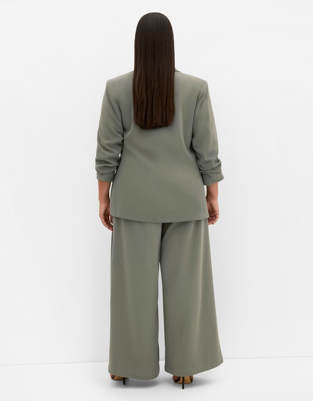 City Chic - Plus size Abbie Blazer - dark sage