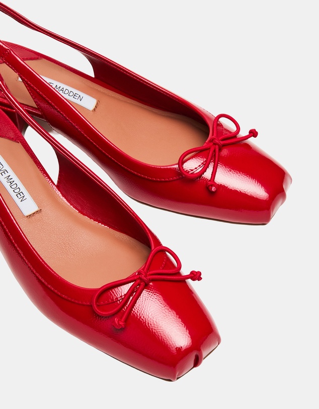Steve Madden - Loved Red Crinkle Patent Heels