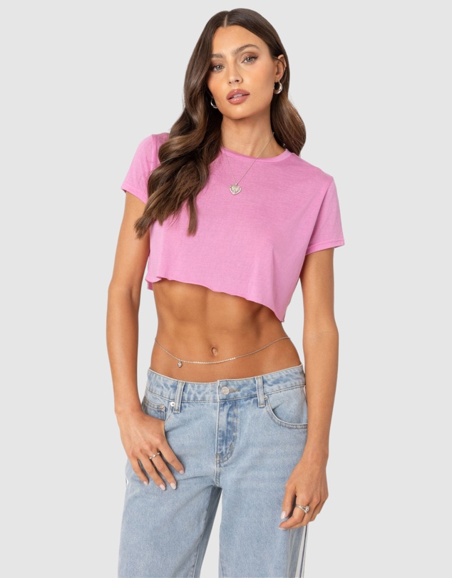 EDIKTED - Seville Cropped T Shirt