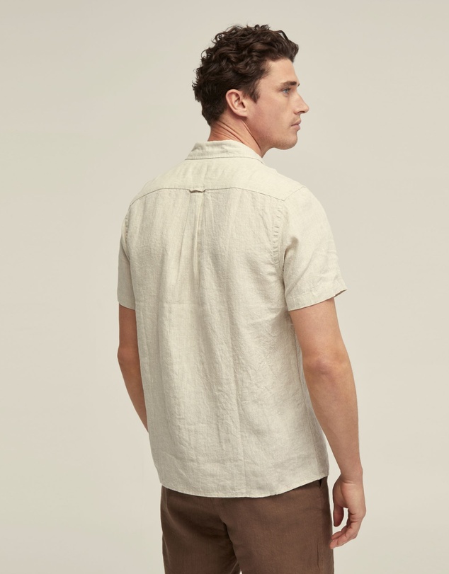 Oxford - Leyton Pure Linen Short Sleeve Shirt