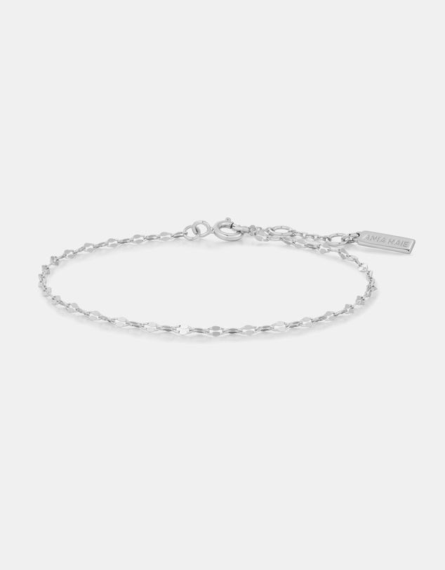 Ania Haie - Silver Textured Chain Bracelet