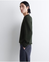 COS - Contrast-Tipped Crew-Neck Jumper