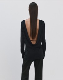 M.N.G - Draped Back Knitted Jumper