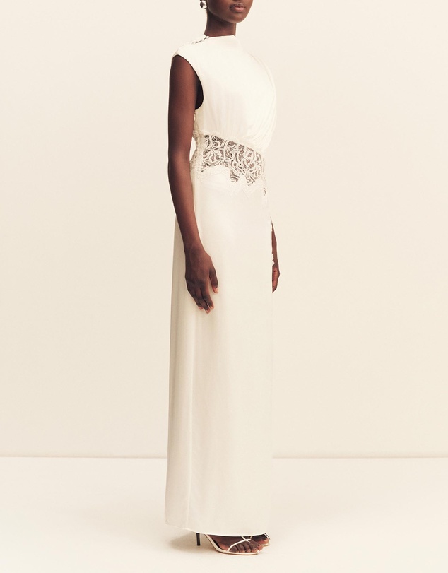 Shona Joy - Eniko Lace Gathered Maxi Dress