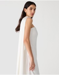 MISHA - Lilia Sash Neck Maxi Dress