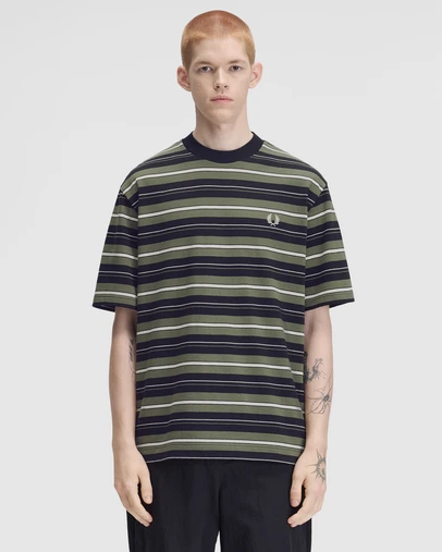 Fred Perry - Heavyweight Striped T-Shirt