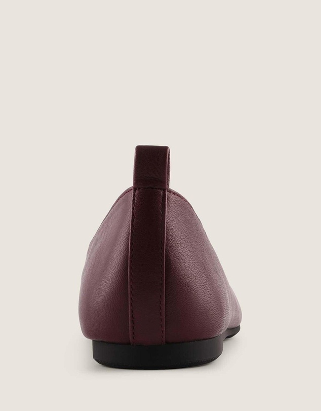 Shelly Shen - Nico Ballet Flats Burgundy Leather