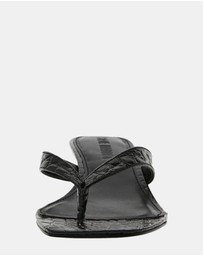 Steve Madden - Tracie Black Croc Heels