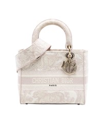 Pre-Loved by Azura Reborn - Pre-Loved Medium Embroidered Canvas Toile De Jouy Lady D Lite