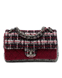 Pre-Loved by Azura Reborn - Pre-Loved Medium CC Tweed Multi Print Double Flap
