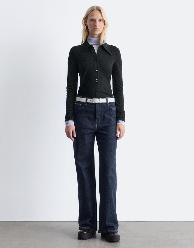& Other Stories - Pointed-Collar Jersey Shirt