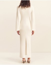 Shona Joy - Aby Plunged LS Maxi Dress