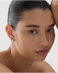 Najo - Whisper Silver Hoop Earring