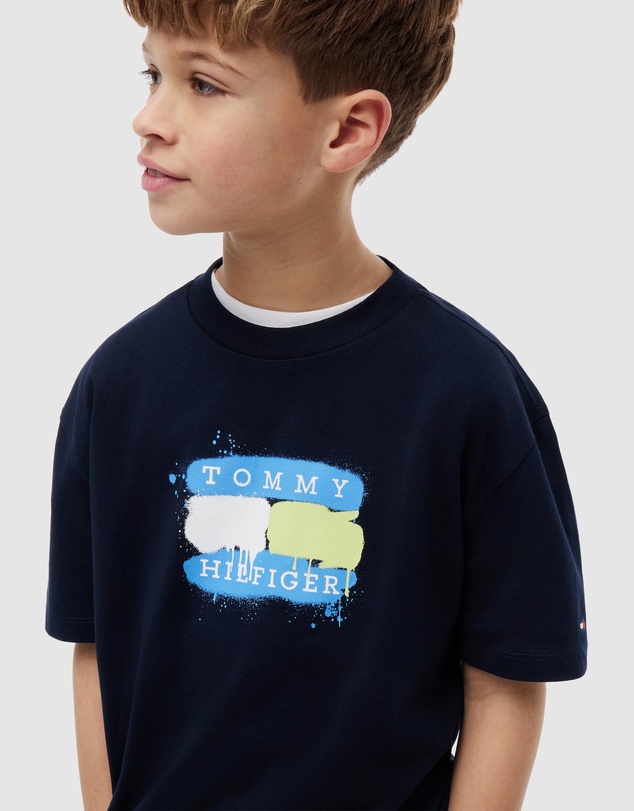 Tommy Hilfiger - Flag Graffiti T-Shirt - Teens