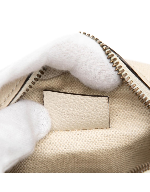 Gucci - Pre-Loved Mini Grained Calfskin Logo Crossbody