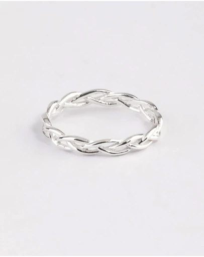 Lovisa - Sterling Silver Braided Ring