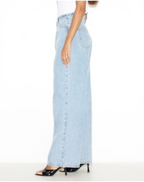 Dazie - Naples Pleat High Waisted Relaxed Jeans