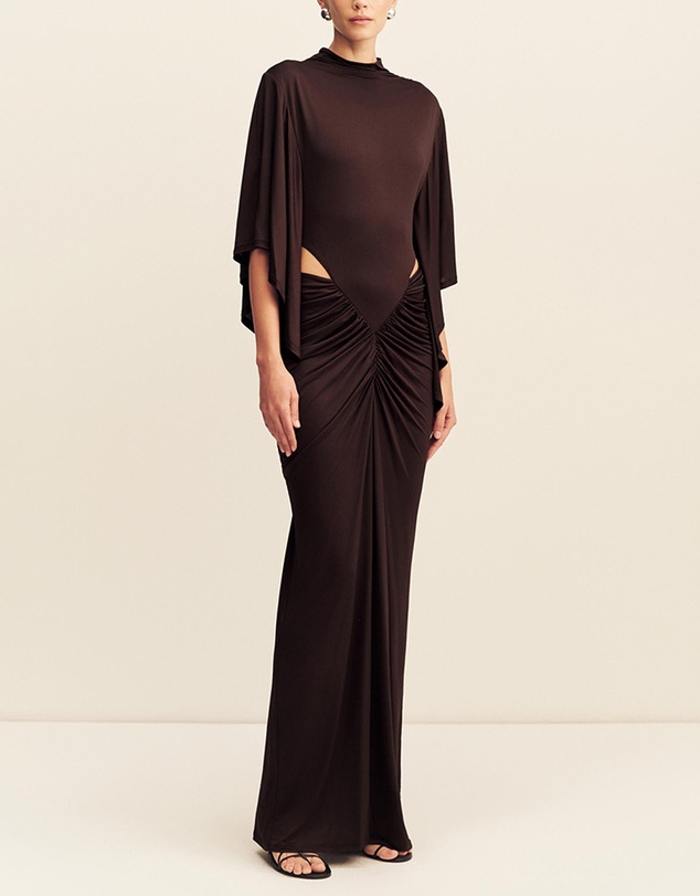 Shona Joy - Miro Cut Out Draped Maxi Dress