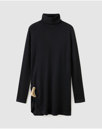M.N.G - High Neck Sweater With Clasp